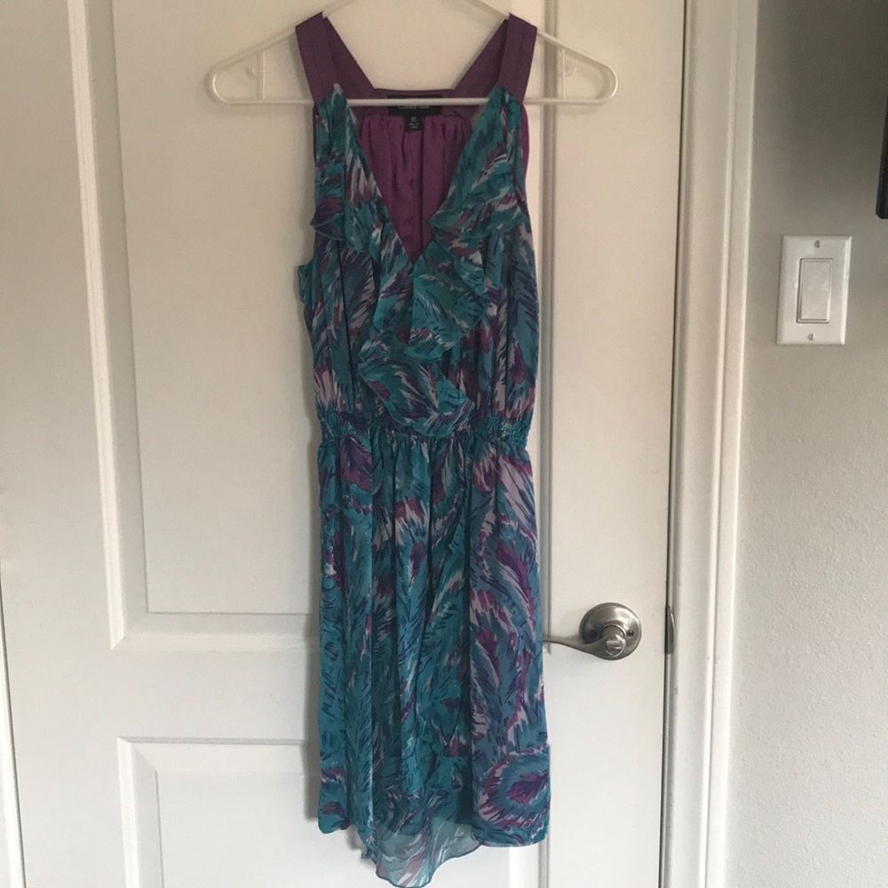 Charlie Jade Silk Print Racerback Dress